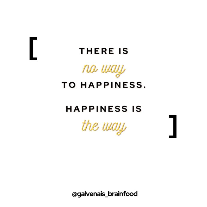 There Is No Way To Happiness